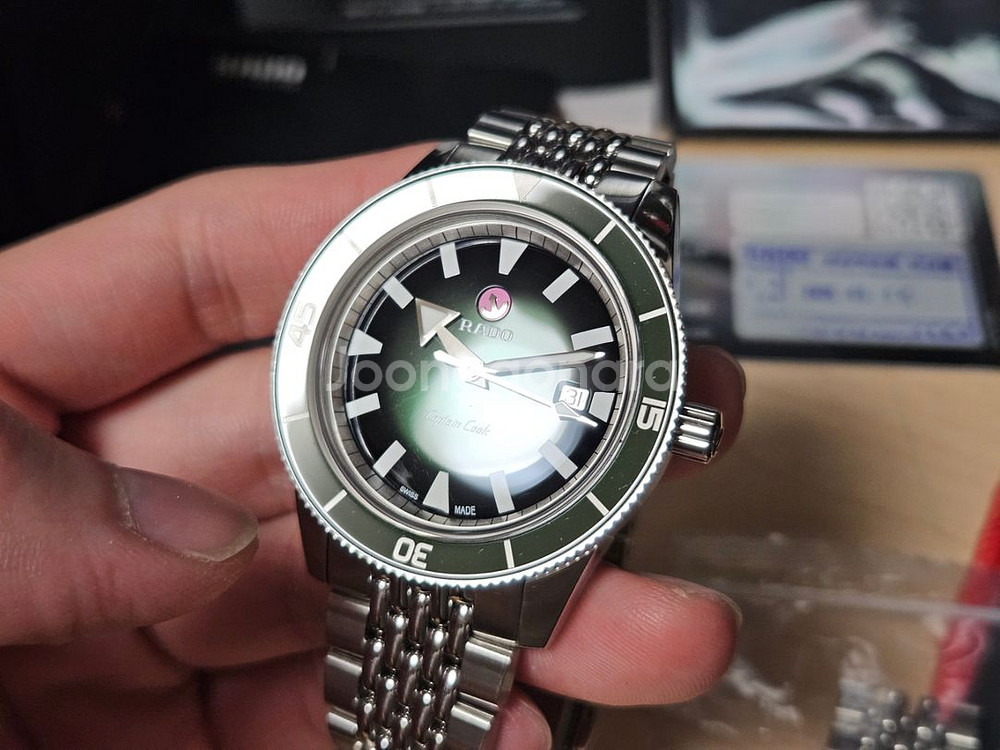 라도 캡틴쿡 42mm 구형 메탈 다이버 시계--2