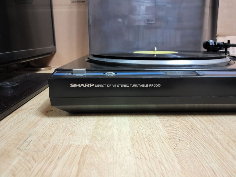 샤프 LP 턴테이블 RP 3000 (오디오 앰프 음향 이미지