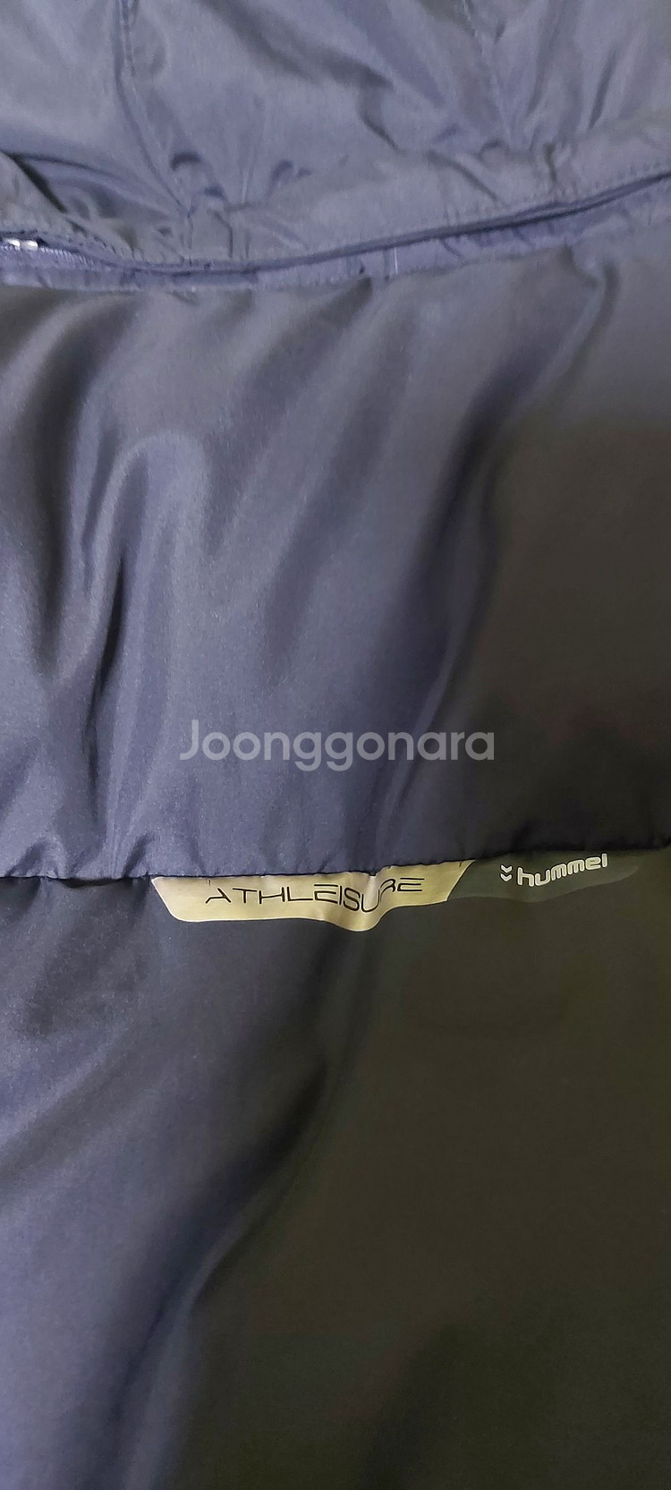 험멜 남성용 덕다운 하프패딩,벤치코트,다운자켓,L--6