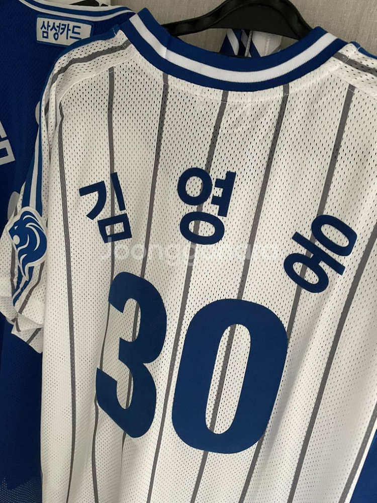 (새상품)삼성라이온즈 100만 관중 유니폼 김영웅--2