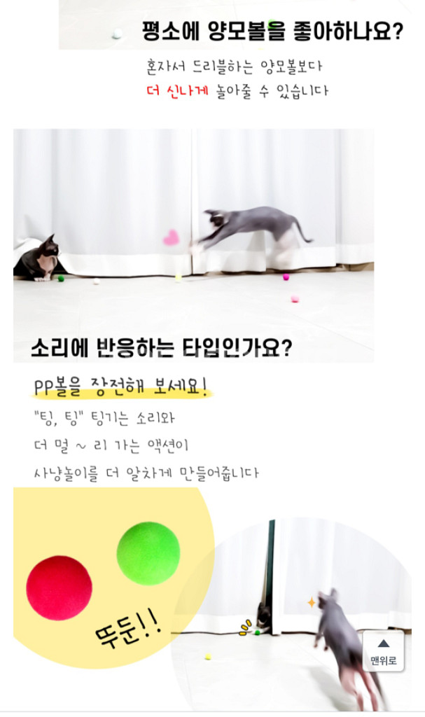 고양이 장난감 뷰뷰슈팅건 볼20개--2