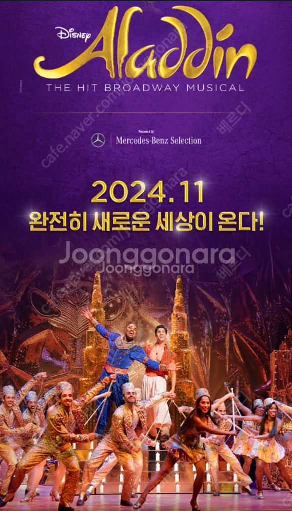 알라딘 VIP석 (2월 8일,토요일,14시)서경수, 정--0