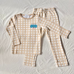 새상품 퍼피체크 100 남아 실내복 겨울내의