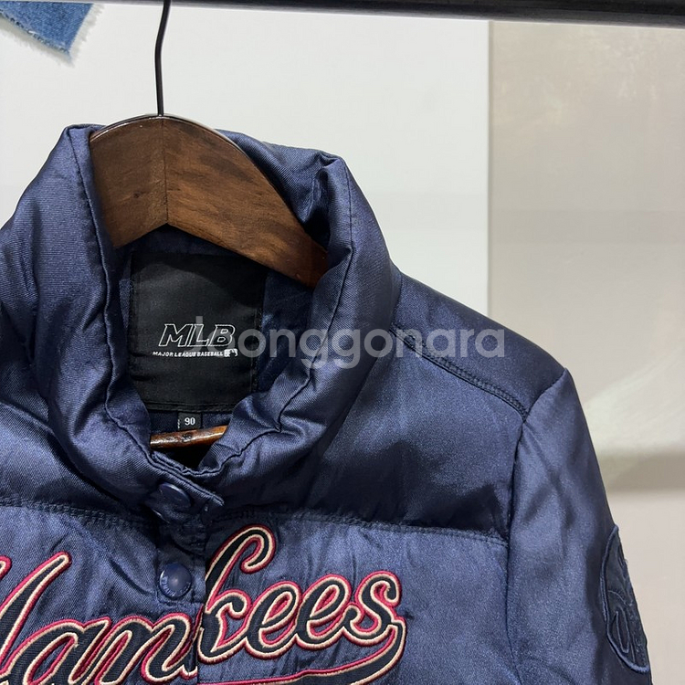 (90) MLB 여성 야구 스트릿 뉴욕양키스 패딩--1
