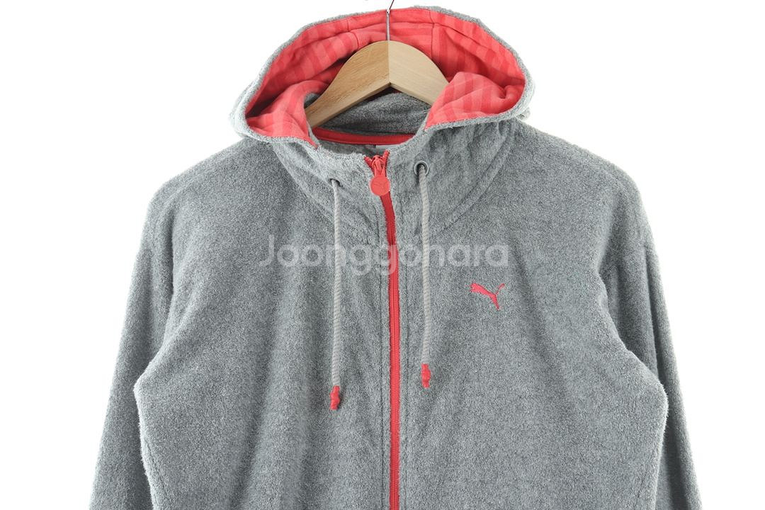 W(XL) 퓨마 후드집업 그레이 기모 올드스쿨--2