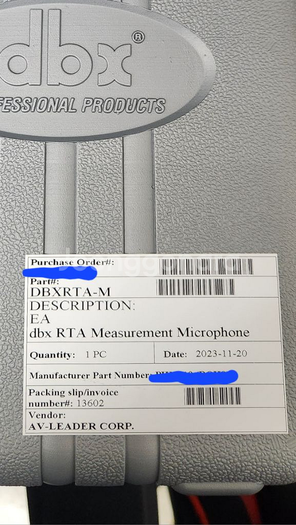 dbx rta-m 측정용 콘덴서마이크--1
