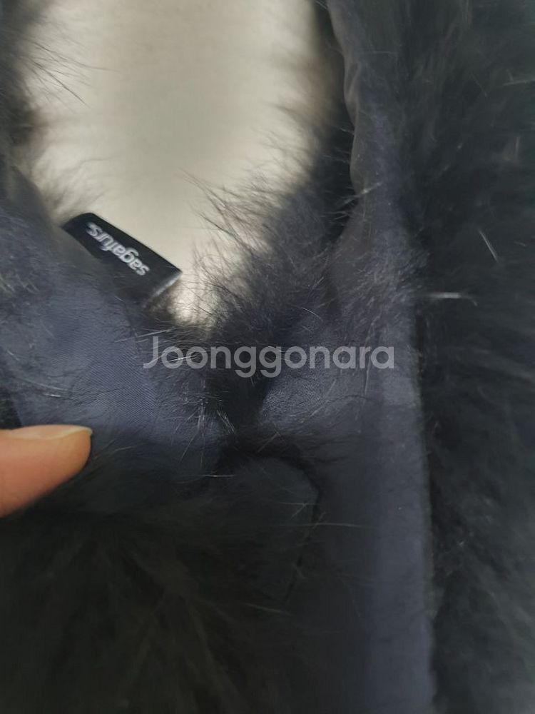 미사용)sagafurs 사가폭스 여우털 목도리.자석.모--6