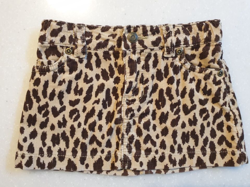 carters 카터스 호피 레오파드 골덴 코듀로이 치마