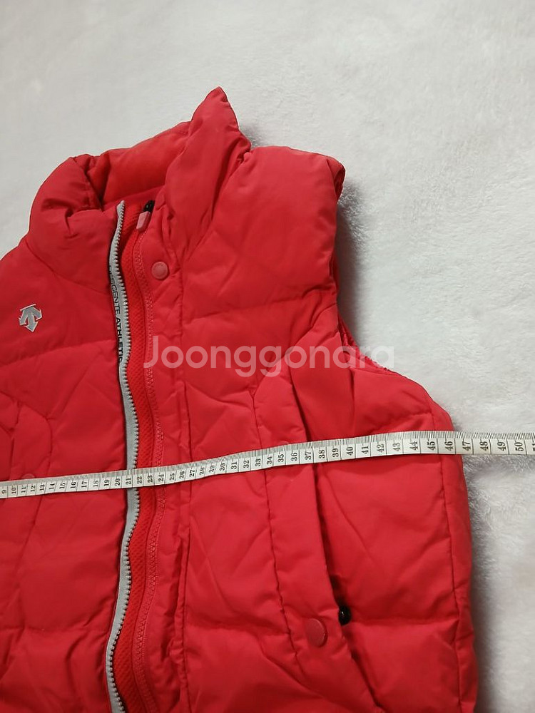 여성 데상트 패딩 봄 가을 겨울 골프 조끼 100cm--9