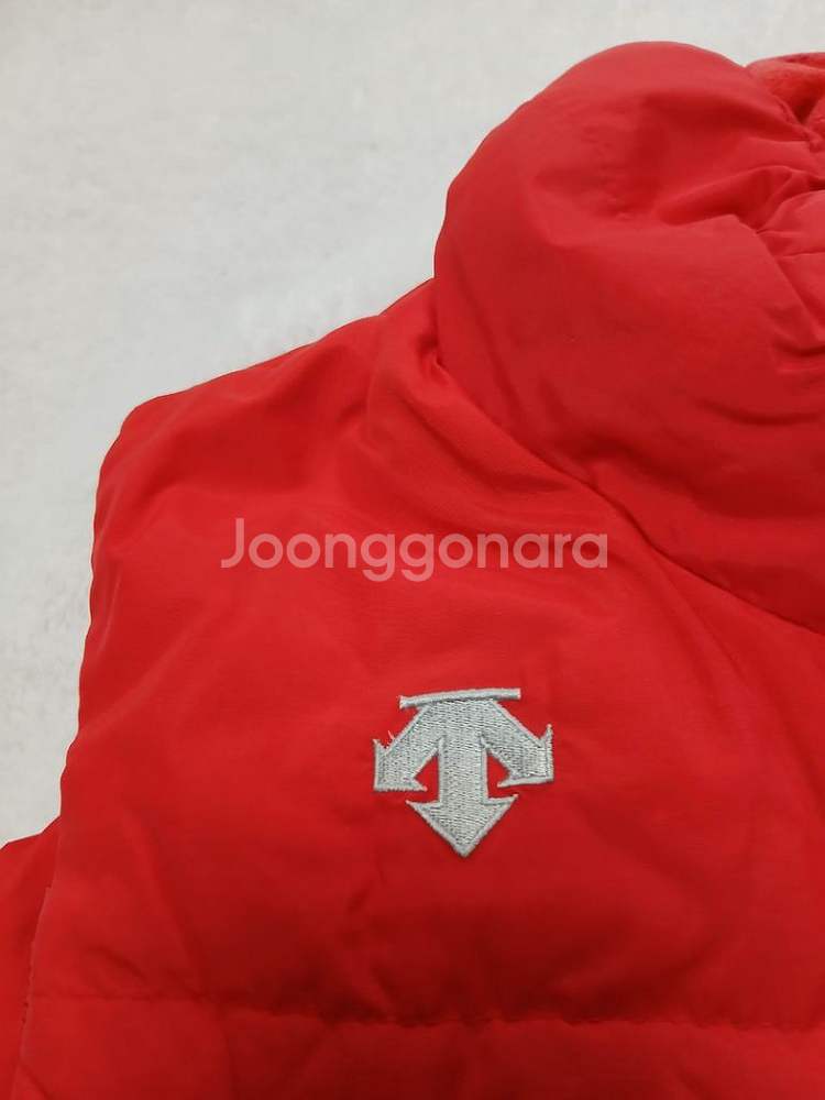 여성 데상트 패딩 봄 가을 겨울 골프 조끼 100cm--5