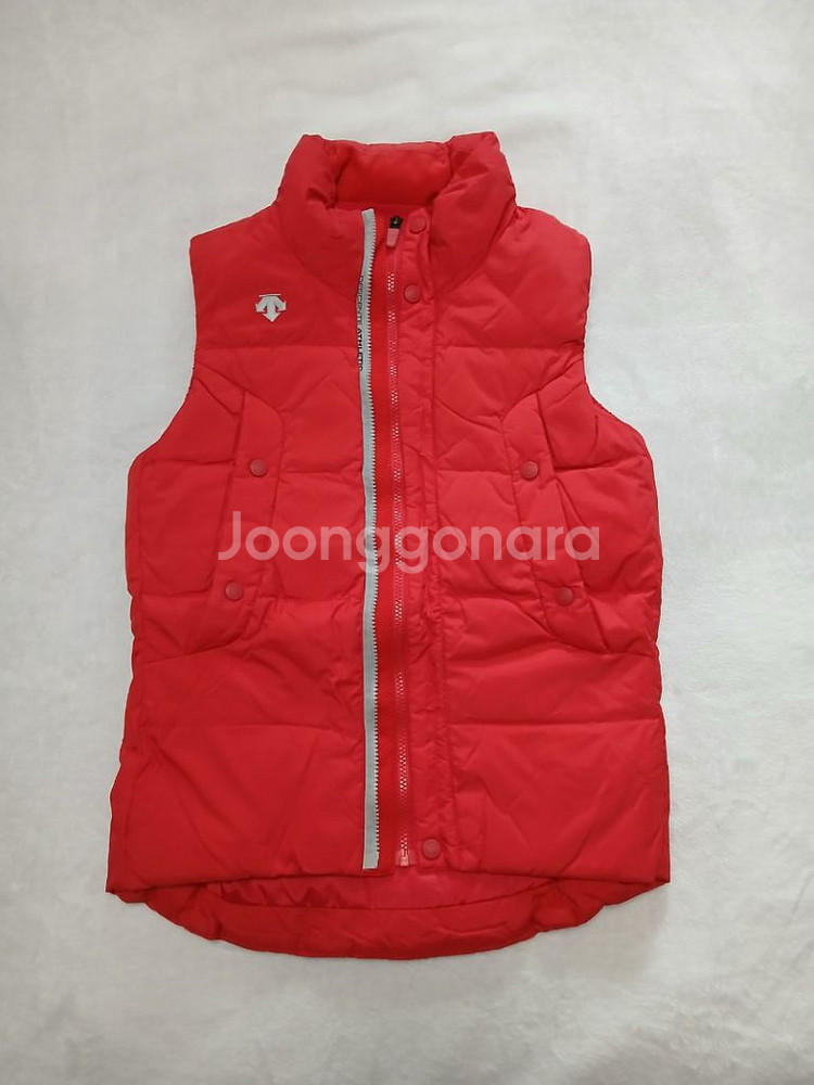 여성 데상트 패딩 봄 가을 겨울 골프 조끼 100cm--4