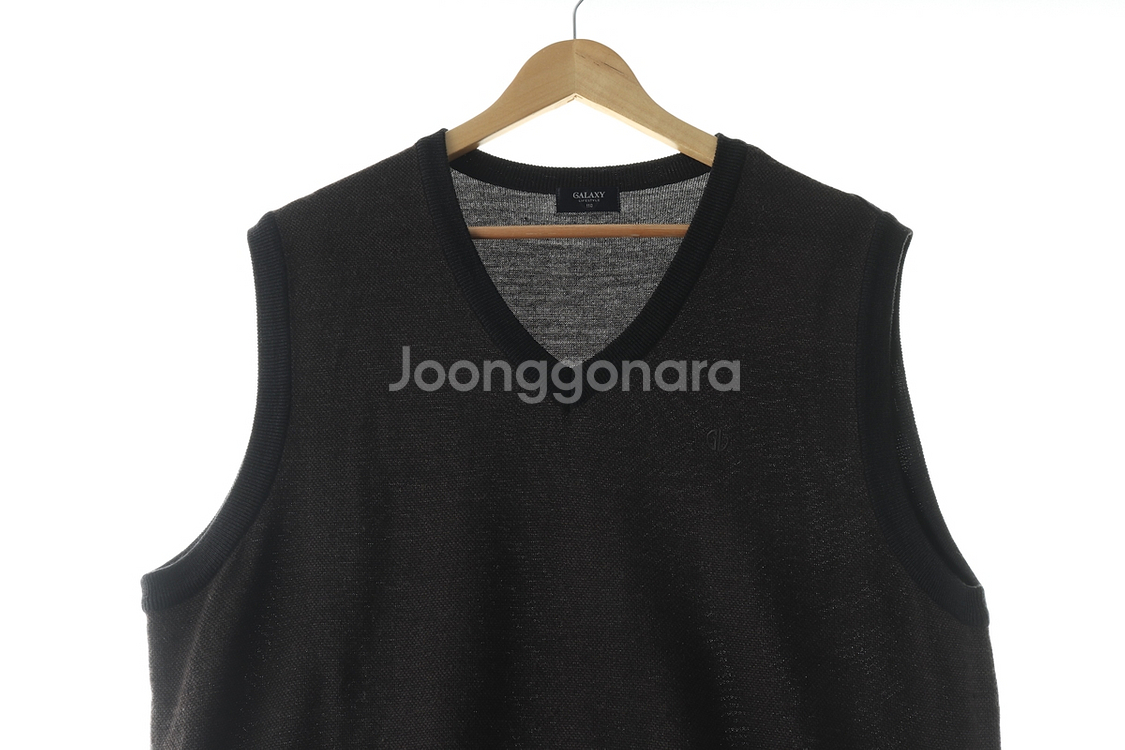 (2XL) 갤럭시 니트조끼 베스트 빅사이즈 블라운 울--1
