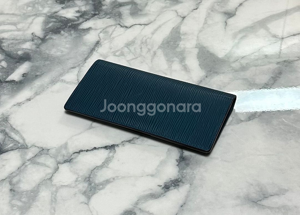 [F] 루이비통 에피 블루 브라짜월릿 장지갑--1