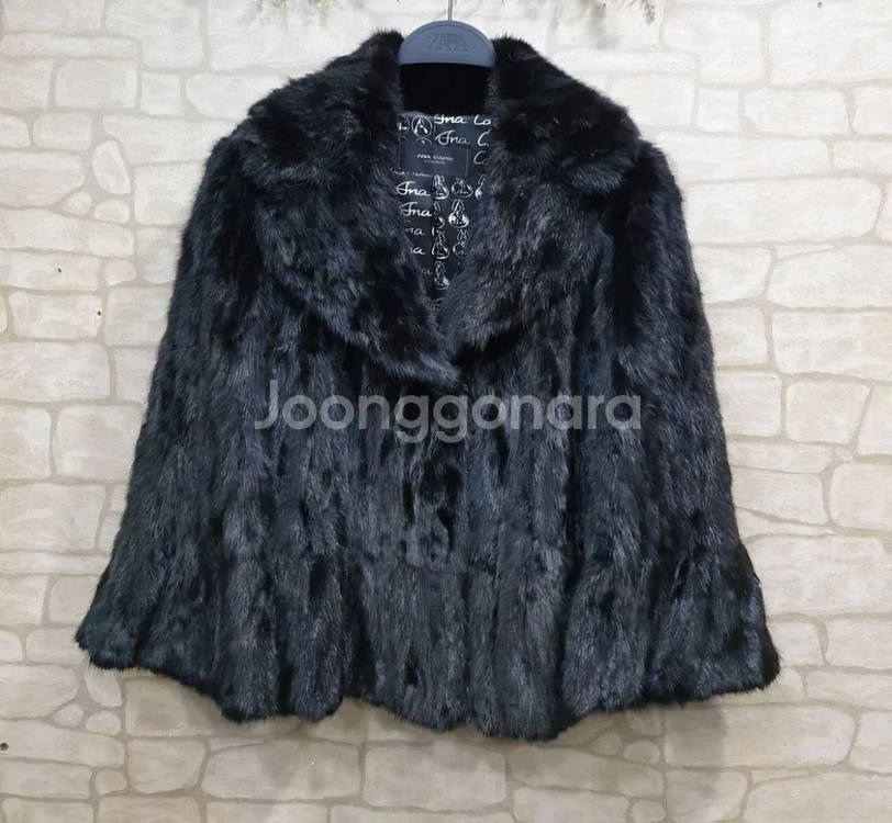 아나카프리 밍크 블랙 자켓--1