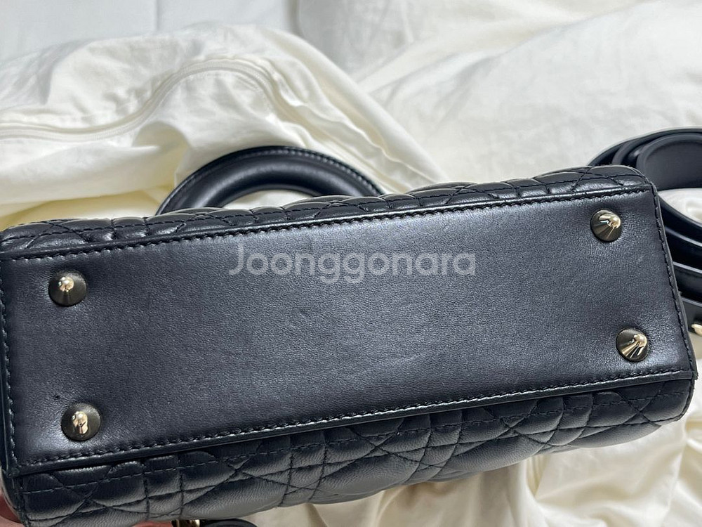 디올 레이디백 레이디디올 스몰 블랙--7