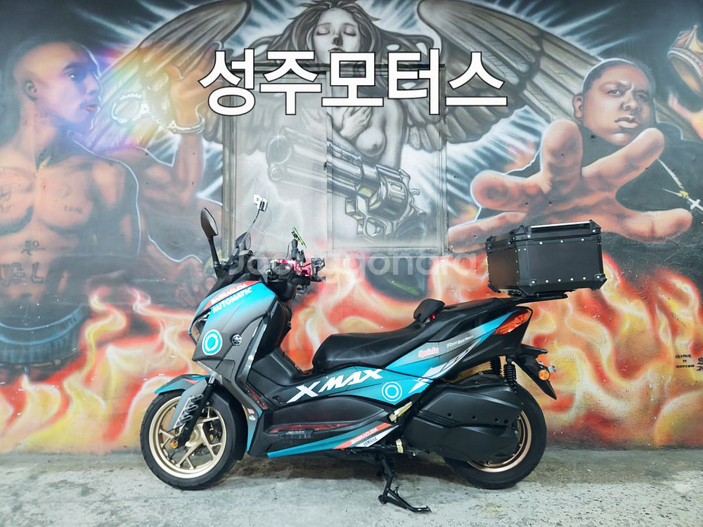 XMAX300CC/19년식/데칼튜닝/부산중고오토바이/중--3