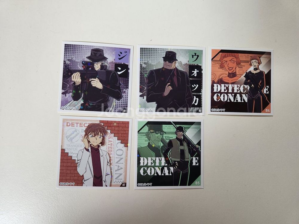 명탐정코난 tcg 카드+씰스티커 세트 검은조직 셰리 진--3