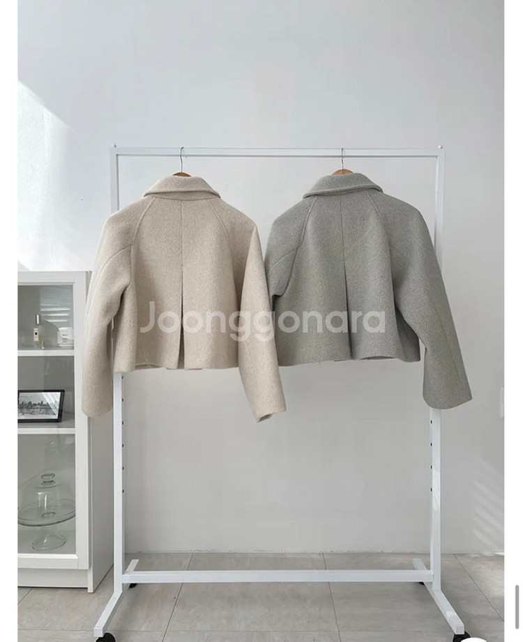 디어즈 로아 울 크롭 자켓 숏코트--5