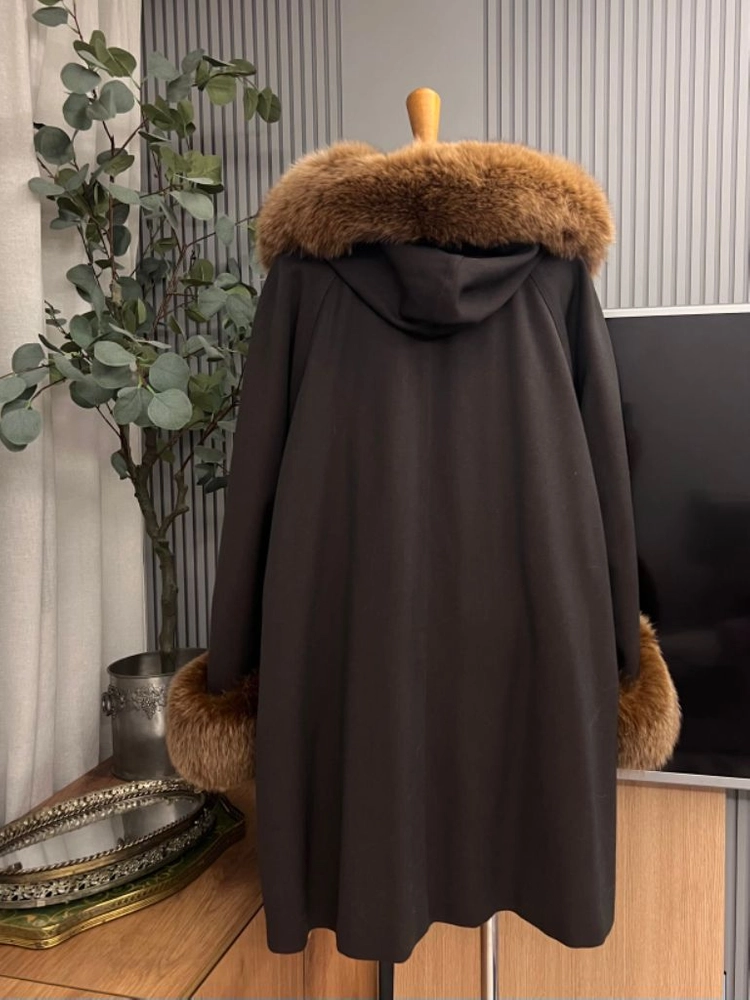 막스마라 폭스퍼 후드코트 이미지