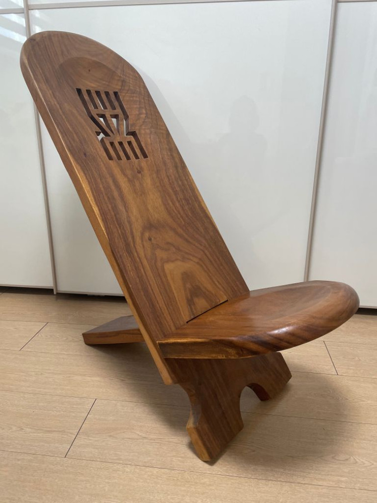 통원목 조립 장식 의자--0