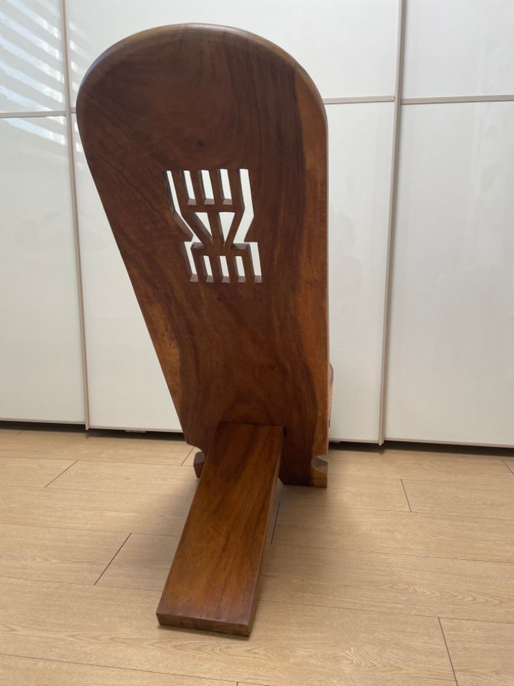 통원목 조립 장식 의자--2