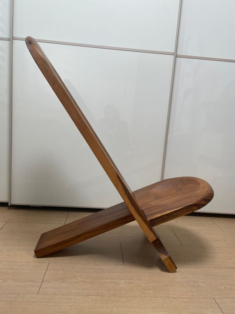 통원목 조립 장식 의자--1