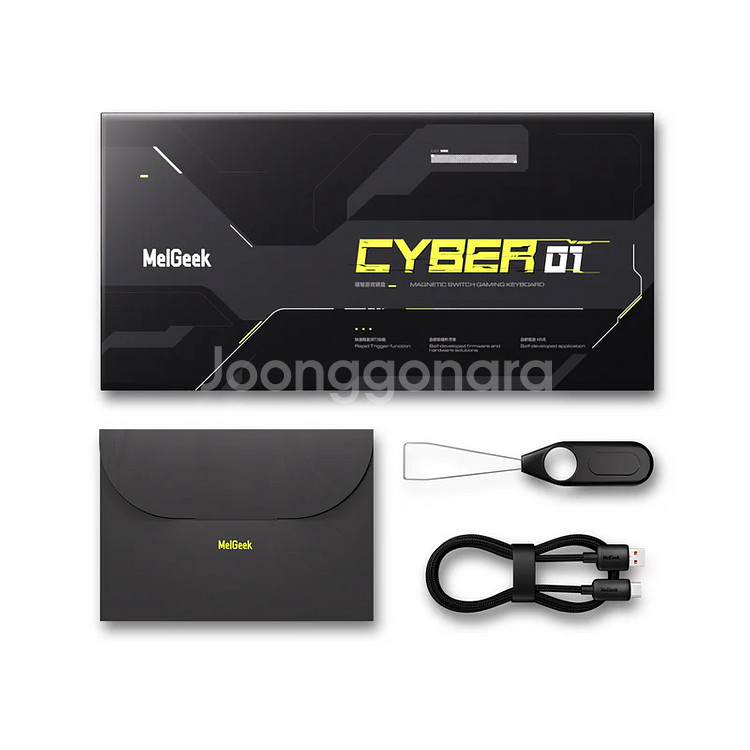 멜긱 cyber01 마그네틱 게이밍 키보드 (밀봉)--4