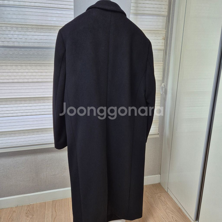 무탠다드 캐시미어 롱 더블 코트 XL 블랙--1