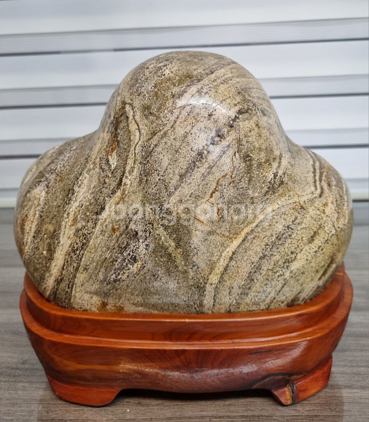 [명품 골동품] 아주 멋진 진보 꽃돌 한점--1