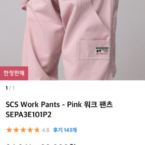 SCS Work Pants - Pink 워크 팬츠 새상