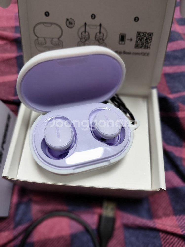 보스 BOSE QC 칠드라일락 이어버즈 팝니다.--2