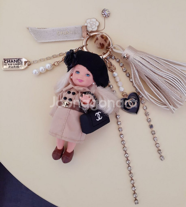 @ 정품 바비인형 샤넬 켈리 키링 @--1