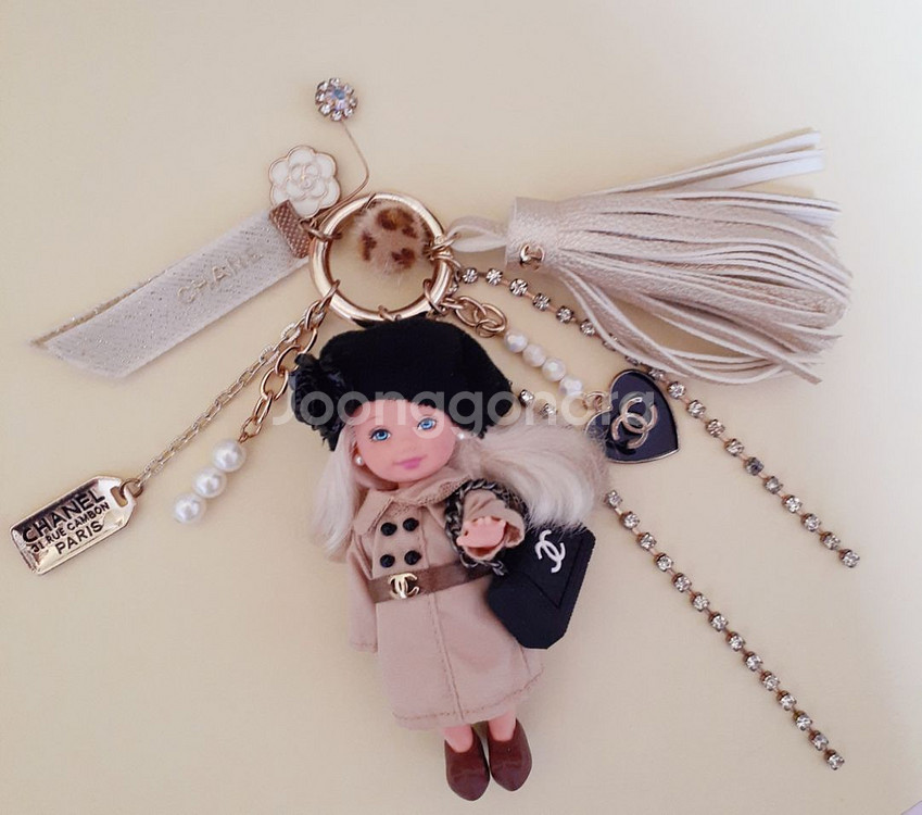 @ 정품 바비인형 샤넬 켈리 키링 @--2