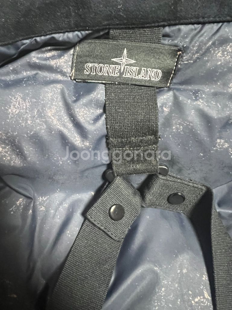 (L) 스톤아일랜드 쉐도우 메탈릭 미스트 롱패딩--4