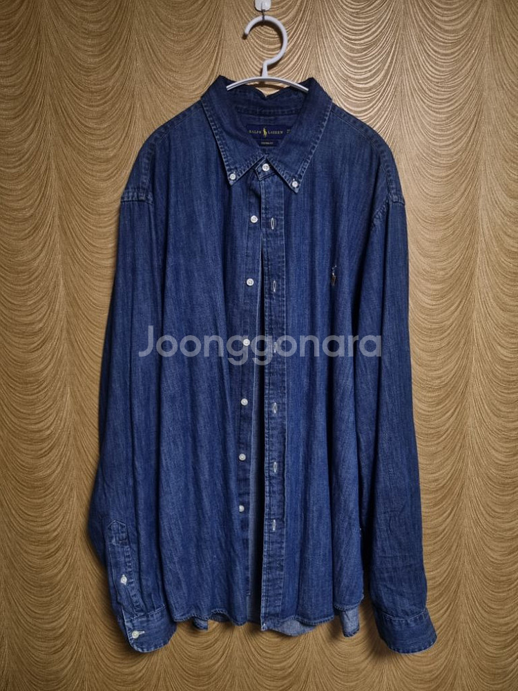 폴로 중청 데님셔츠 (커스텀 핏, 2XL)--4