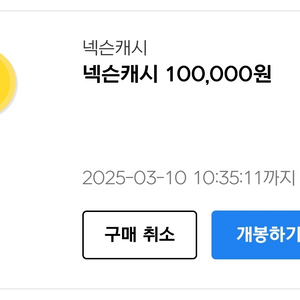 넥슨캐시 10만원