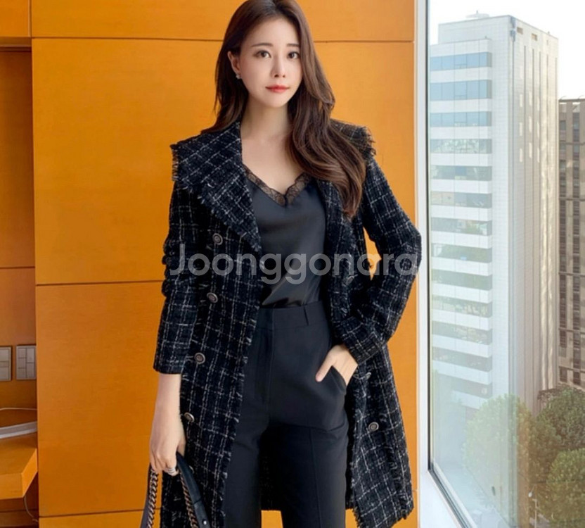 새상품 택포 로아르 트위드원피스--1