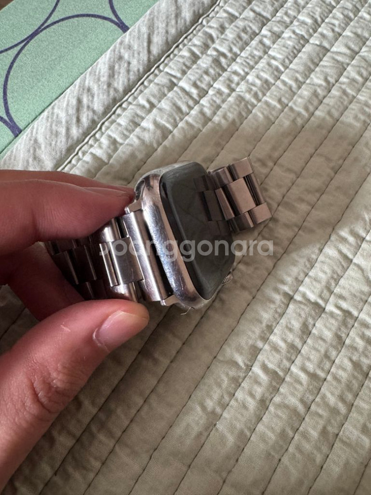 애플워치7 45mm 스테인리스 셀룰러--5