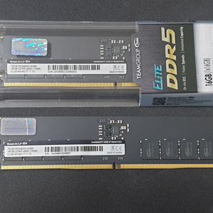 팀그룹 ddr5 4800 16기가 새제품1개, 중고1개