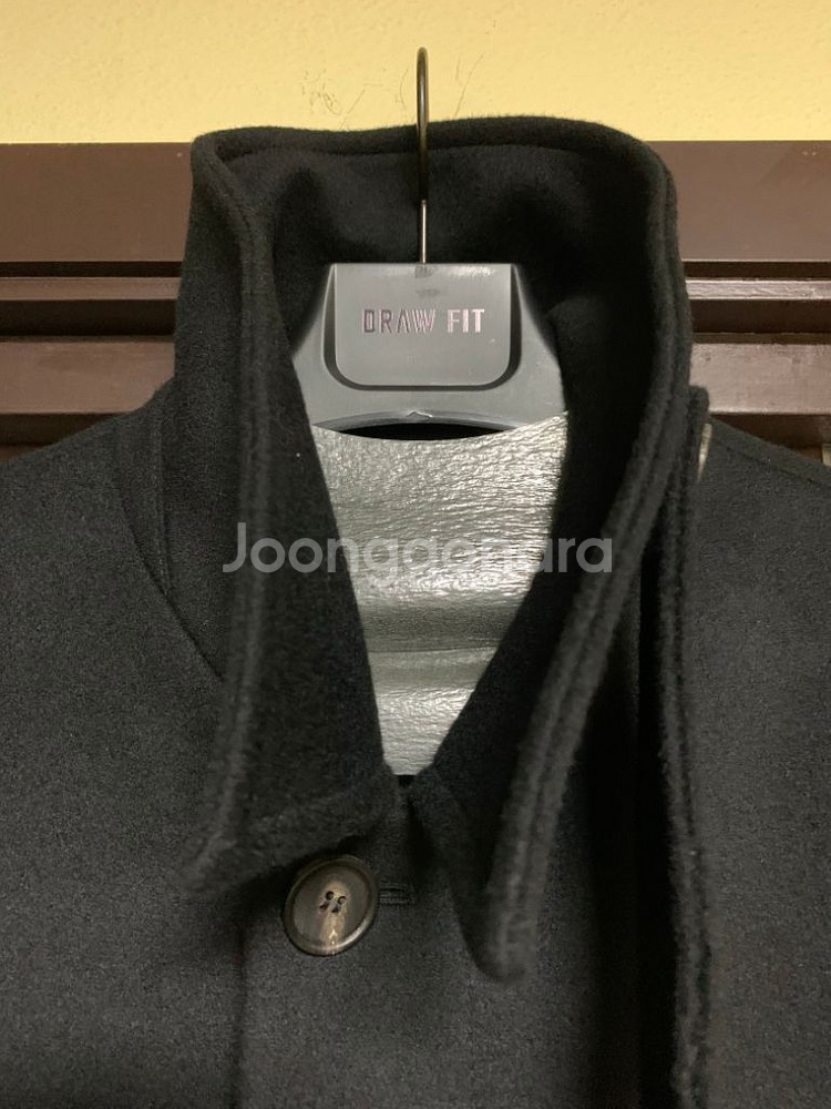 드로우핏 프리미어 퓨어 캐시미어 발마칸 코트 블랙L팜--4