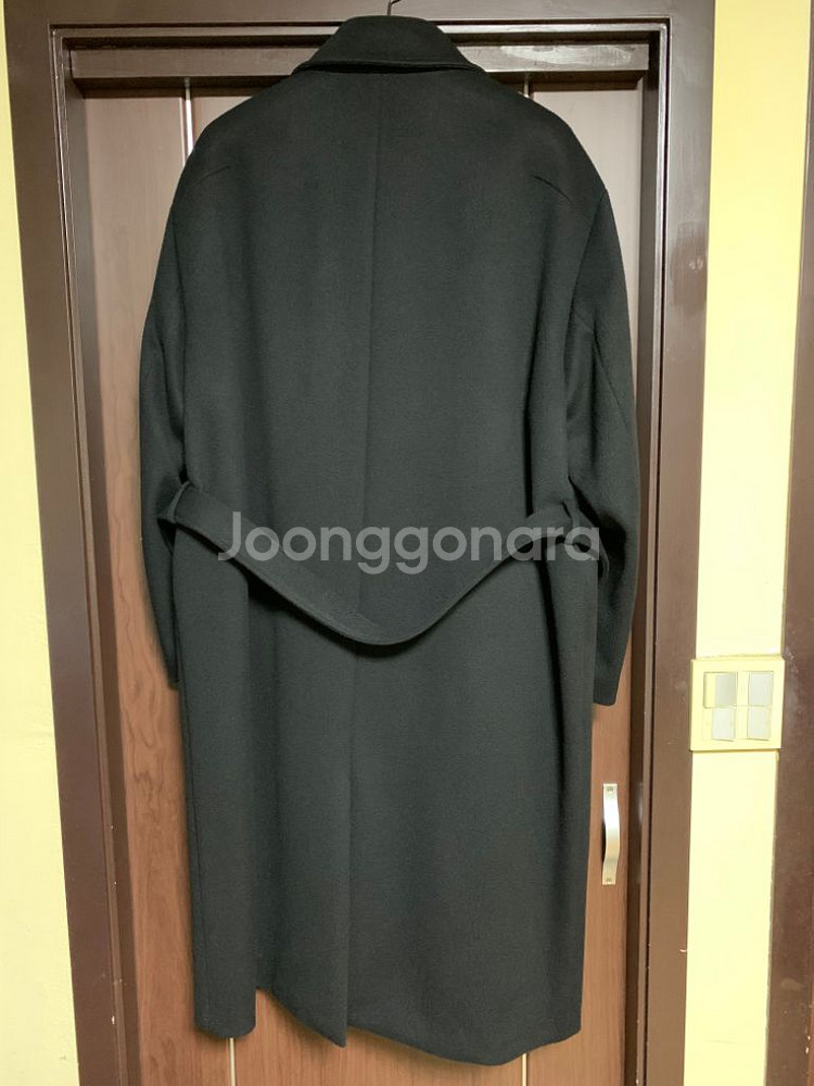 드로우핏 프리미어 퓨어 캐시미어 발마칸 코트 블랙L팜--2
