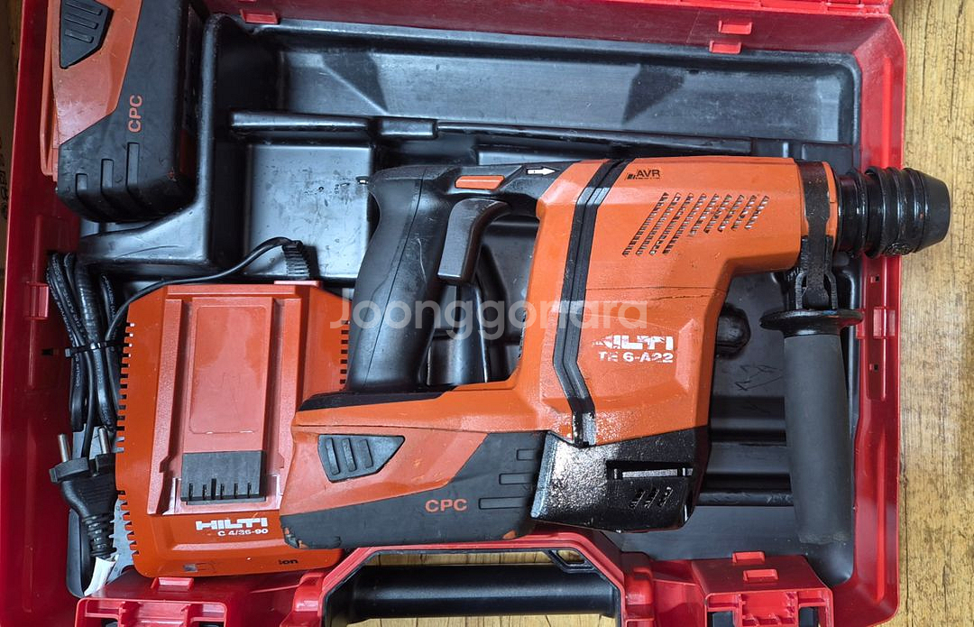 힐티 충전 함마드릴 TE6-A22 21.6V 풀세트--2