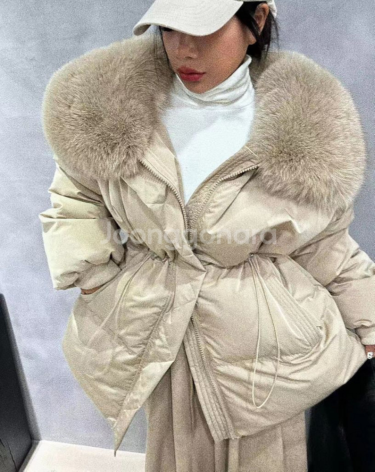 블랙바비 폭스카라 패딩 멜로패딩 새제품--4