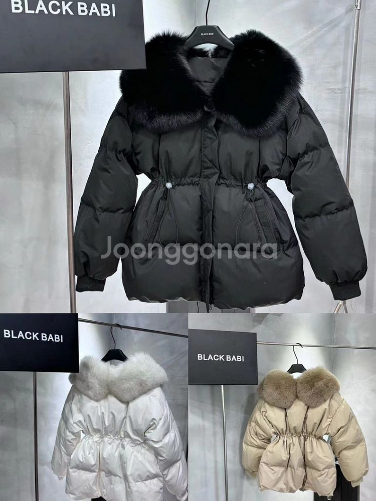 블랙바비 폭스카라 패딩 멜로패딩 새제품--7