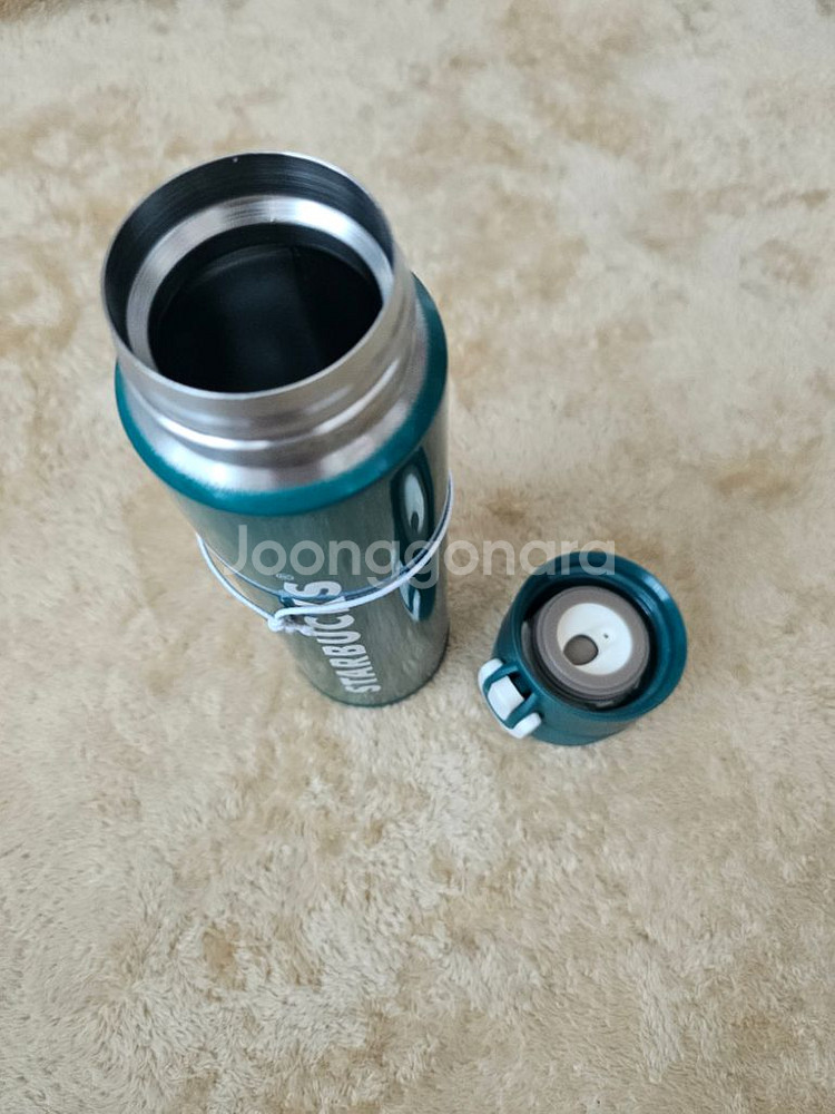 스타벅스 JNI 홀리데이 그린 보온병 400ml--3
