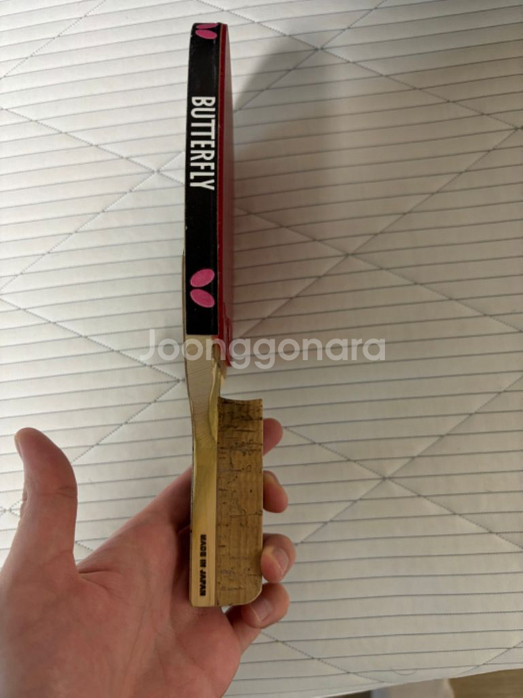 김택수 호검레드+테너지05 탁구라켓 펜홀더--1