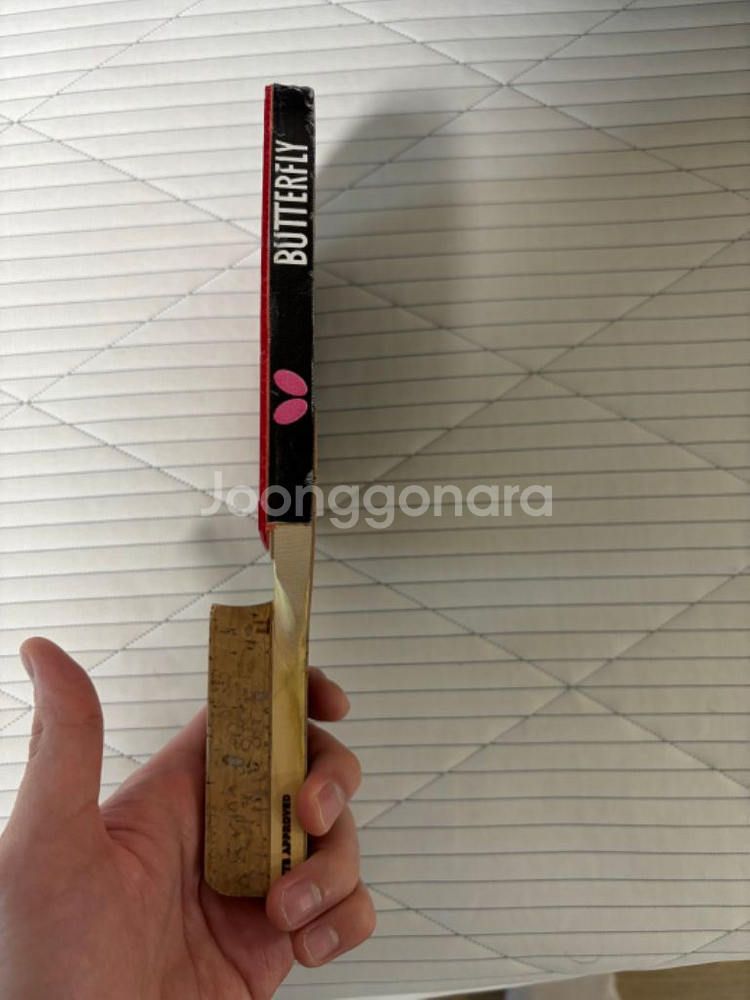 김택수 호검레드+테너지05 탁구라켓 펜홀더--2