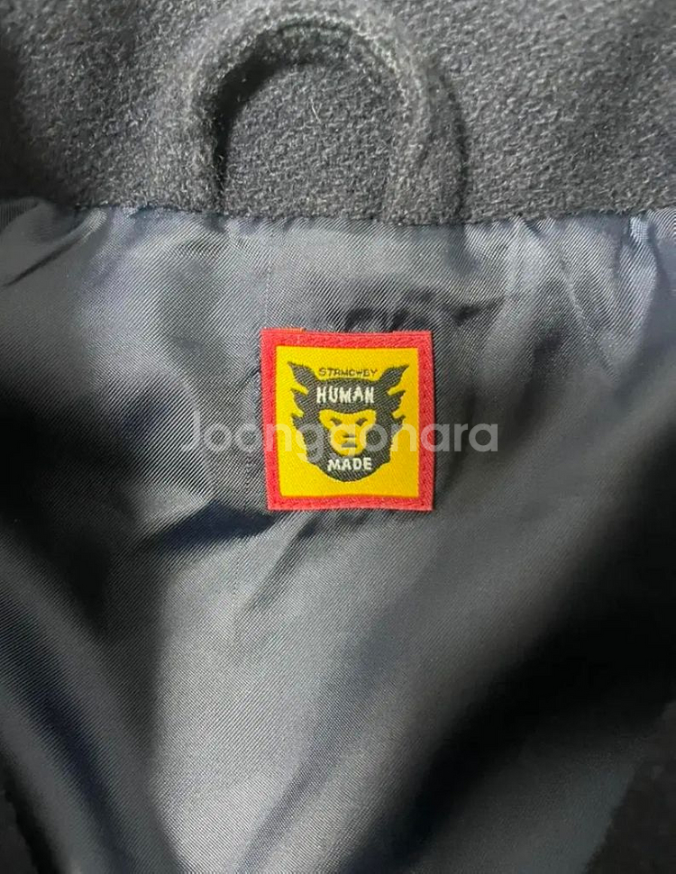 (M) 휴먼메이드 멜튼 울 자켓 네이비 바시티--3