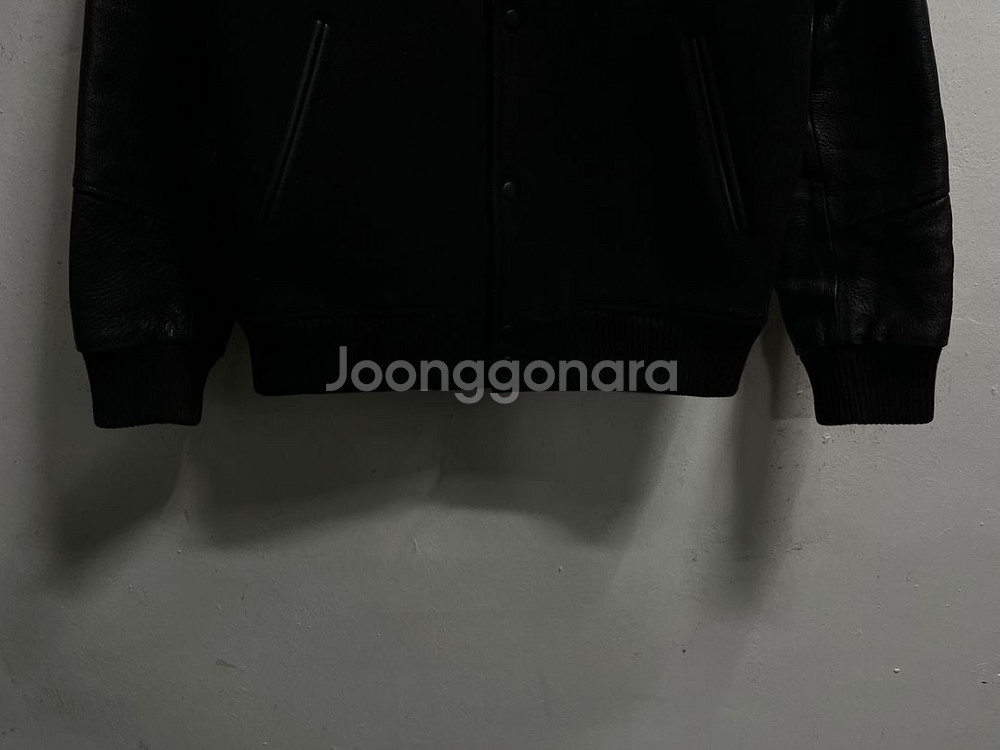 95-100 로커드 리얼가죽 울 바시티자켓 점퍼--2