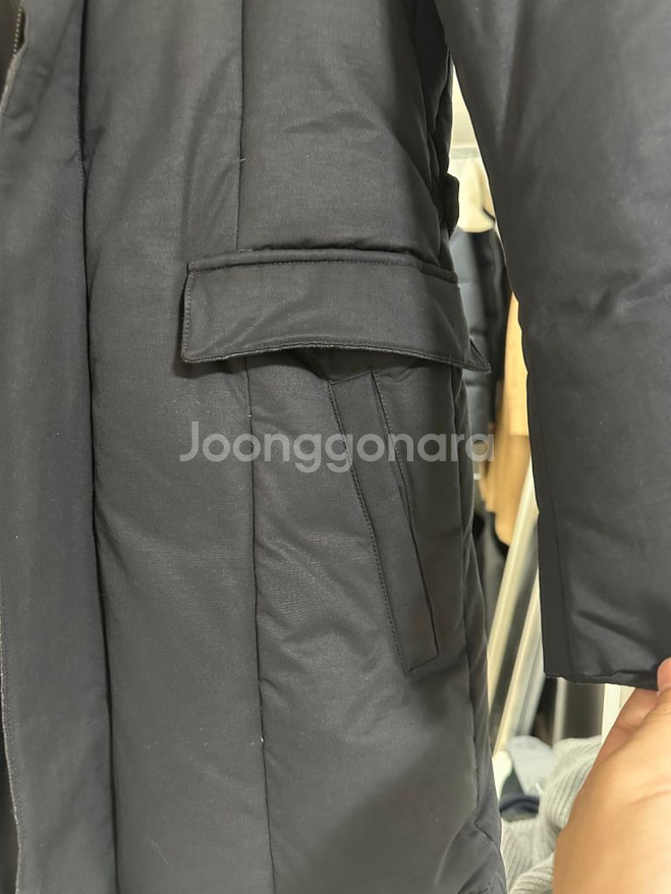 타임옴므 구스다운 패딩 코트--6